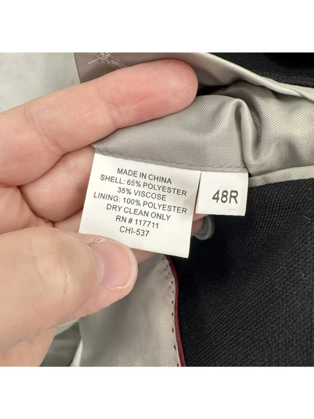 NEW ALAN FLUSSER black blazer 48R silver crest buttons executive sport coat